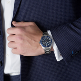 Tag Heuer Aquaracer Blue Dial Silver Steel Strap Watch for Men - WAY101C.BA0746 Buy Now By Tag Heuer