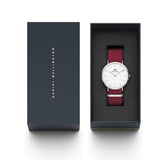 Daniel Wellington Classic Roselyn White Dial Red NATO Strap Watch For Women - DW00100268 Buy Now By Daniel Wellington