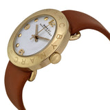 Marc Jacobs Amy White Dial Brown Leather Strap Watch for Women - MBM8574 Buy Now By Marc Jacobs