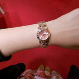 Marc Jacobs Amy Rose Gold Dial Rose Gold Steel Strap Watch for Women - MBM3219 Buy Now By Marc Jacobs