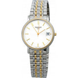 Tissot Desire White Dial Two Tone Mesh Bracelet Two Tone Steel Watch For Men - T52.2.481.31 Buy Now By Tissot