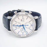 IWC Portofino Chronograph White Dial Black Leather Strap Watch for Men - IW391024 Buy Now By IWC