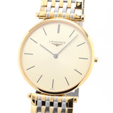 Longines La Grande Classique De Longines Gold Dial Two Tone Mesh Bracelet Watch for Women - L4.755.2.32.7 Buy Now By Longines