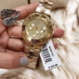 Marc Jacobs Blade Chronograph Gold Dial Gold Steel Strap Watch for Women - MBM3101 Buy Now By Marc Jacobs