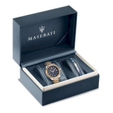 Maserati Stile Black Dial Two Tone Stainless Steel Watch For Men - R8853142008 Buy Now By Maserati