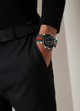 Gucci Dive Black Dial Red & Green Nylon Strap Watch For Men - YA136209 Buy Now By Gucci