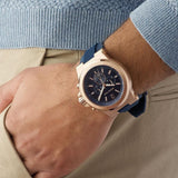 Michael Kors Dylan Blue Dial Blue Rubber Strap Watch for Men - MK8295 Buy Now By Michael Kors