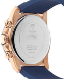 Guess Commander Blue Dial Blue Rubber Strap Watch for Men - GW0211G4 Buy Now By Guess