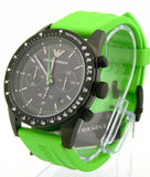 Emporio Armani Sports Analog Black Dial Green Rubber Strap Watch For Men - AR6115 Buy Now By Emporio Armani