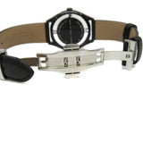 Marc Jacobs Tether Transparent Black Dial Black Leather Strap Watch for Women - MBM1379 Buy Now By Marc Jacobs