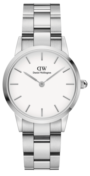 Daniel Wellington Iconic Link White Dial Silver Steel Strap Watch for Women - DW00100203 Buy Now By Daniel Wellington