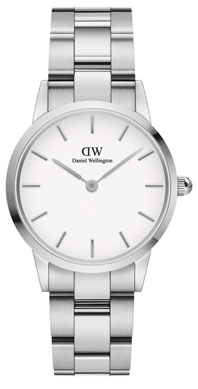 Daniel Wellington Iconic Link White Dial Silver Steel Strap Watch for Women - DW00100203 Buy Now By Daniel Wellington