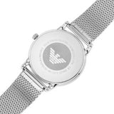 Emporio Armani Luigi Analog Black Dial Silver Mesh Bracelet Watch For Men - AR11272 Buy Now By Emporio Armani