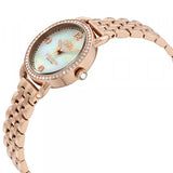 Coach Delancey Mother of Pearl White Dial Rose Gold Steel Strap Watch for Women - 14502479 Buy Now By Coach