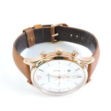 Emporio Armani Quartz Silver Dial Brown Leather Strap Watch For Men - AR11043 Buy Now By Emporio Armani