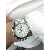 Gucci G Timeless Chronograph White Dial Silver Steel Strap Watch For Men - YA126472 Buy Now By Gucci