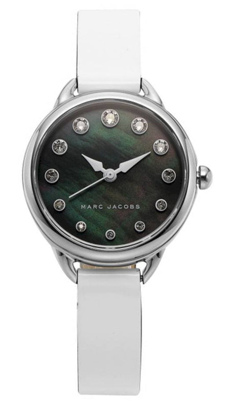 Marc Jacobs Betty Mother of Pearl Black Dial White Leather Strap Watch for Women - MJ1512 Buy Now By Marc Jacobs