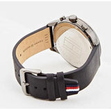 Tommy Hilfiger Lexor Silver Dial Black Leather Strap Watch For Men - 1791489 Buy Now By Tommy Hilfiger