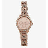 Michael Kors Layton Multifunction Crystals Rose Gold Dial Rose Gold Steel Strap Watch for Women - MK4654 Buy Now By Michael Kors