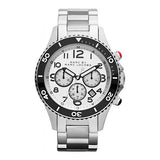 Marc Jacobs Rock Chronograph White Dial Silver Steel Strap Watch for Men - MBM5027 Buy Now By Marc Jacobs