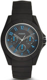 Fossil Popstastic Sport Black Dial Black Rubber Strap Watch for Men - FS5222 Buy Now By Fossil