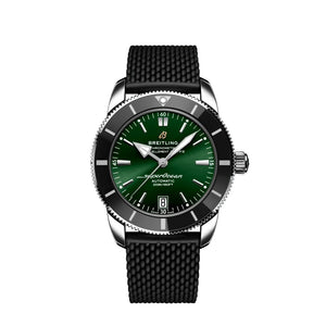 Breitling Superocean Heritage B20 Automatic 46 Green Dial Black Mesh Bracelet Watch for Men - AB2020121L1S1 Buy Now By Breitling