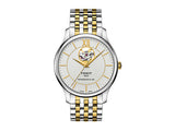 Tissot Tradition Powermatic 80 Open Heart Silver Dial Two Tone Steel Strap Watch For Men - T063.907.22.038.00 Buy Now By Tissot