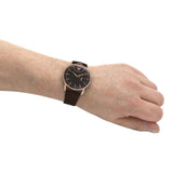 Emporio Armani Aviator Quartz Black Dial Brown Leather Strap Watch For Men - AR11337 Buy Now By Emporio Armani
