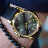 Tissot T Classic Dream Black Dial Black Leather Strap Watch for Men - T033.410.36.051.01 Buy Now By Tissot