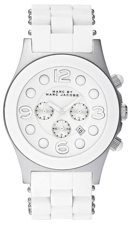 Marc Jacobs Pelly White Dial White Silicone Strap Watch for Women - MBM2565 Buy Now By Marc Jacobs