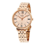 Fossil Jacqueline Rose Gold Dial Rose Gold Steel Strap Watch for Women - ES3435 Buy Now By Fossil
