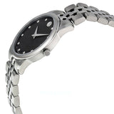 Movado Museum Classic Black Dial Silver Steel Strap Watch For Women - 0606858 Buy Now By Movado