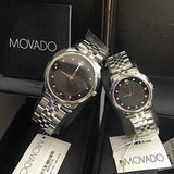 Movado Museum Classic Black Dial Silver Steel Strap Watch For Women - 0606858 Buy Now By Movado