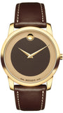 Movado Museum Classic Brown Dial Brown Leather Strap Watch For Men - 0606880 Buy Now By Movado