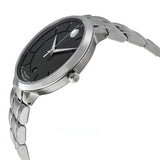 Movado 1881 Automatic Black Dial Silver Steel Strap Watch for Men - 606914 Buy Now By Movado