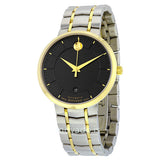 Movado 1881 Automatic Black Dial Two Tone Steel Strap Watch For Men - 0606916 Buy Now By Movado