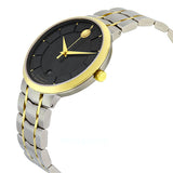 Movado 1881 Automatic Black Dial Two Tone Steel Strap Watch For Men - 0606916 Buy Now By Movado