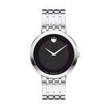 Movado Esperanza 39mm Black Dial Silver Steel Strap Watch For Men - 0607057 Buy Now By Movado