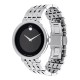 Movado Esperanza 39mm Black Dial Silver Steel Strap Watch For Men - 0607057 Buy Now By Movado