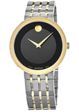 Movado Museum Esperanza Black Dial Two Tone Steel Strap Watch For Men - 0607058 Buy Now By Movado