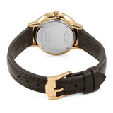 Movado Ultra Slim White Dial Brown Leather Strap Watch For Women - 0607096 Buy Now By Movado