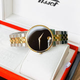 Movado Museum Classic Black Dial Two Tone Steel Strap Watch for Men - 0607200 Buy Now By Movado