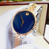 Movado Museum Classic Blue Dial Two Tone Steel Strap Watch for Men - 0607267 Buy Now By Movado