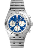 Breitling Chronomat B01 42 Six Nations Italy Blue Dial Silver Steel Strap Watch for Men - AB0134A41C1A1 Buy Now By Breitling