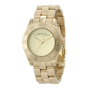 Marc Jacobs Blade Gold Dial Gold Steel Strap Watch for Women - MBM3126 Buy Now By Marc Jacobs