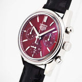Tag Heuer Carrera Automatic Chronograph Red Dial Black Leather Strap Watch for Men - CBK221G.FC6479 Buy Now By Tag Heuer