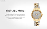 Michael Kors Lennox Pavé Crystals Silver Dial Two Tone Steel Strap Watch for Women - MK7487 Buy Now By Michael Kors