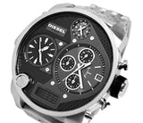 Diesel Mr Daddy 1.0 Black Dial Stainless Steel Stainless Watch For Men - DZ7221 Buy Now By Diesel