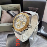 Guess Zena Analog White Dial White Rubber Strap Watch For Women - W1094L1 Buy Now By Guess