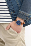 Fossil Commuter Blue Dial Blue Leather Strap Watch for Men - FS5325 Buy Now By Fossil